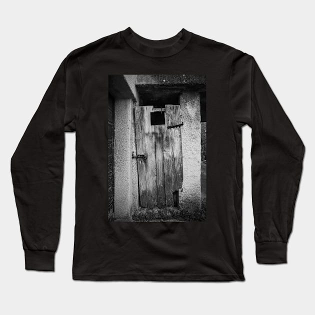 Door in Dobrinj, Krk, Croatia Long Sleeve T-Shirt by jojobob